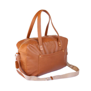 Bella Leather Baby Bag (Toffee)