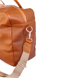 Bella Leather Baby Bag (Toffee)